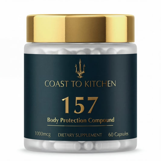Coast to Kitchen 157 body protection supplement capsules bottle